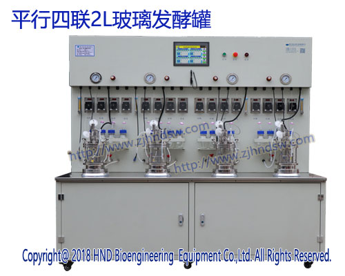 平行四联2L玻璃发酵罐